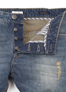 Slim-fit steve distressed jeans